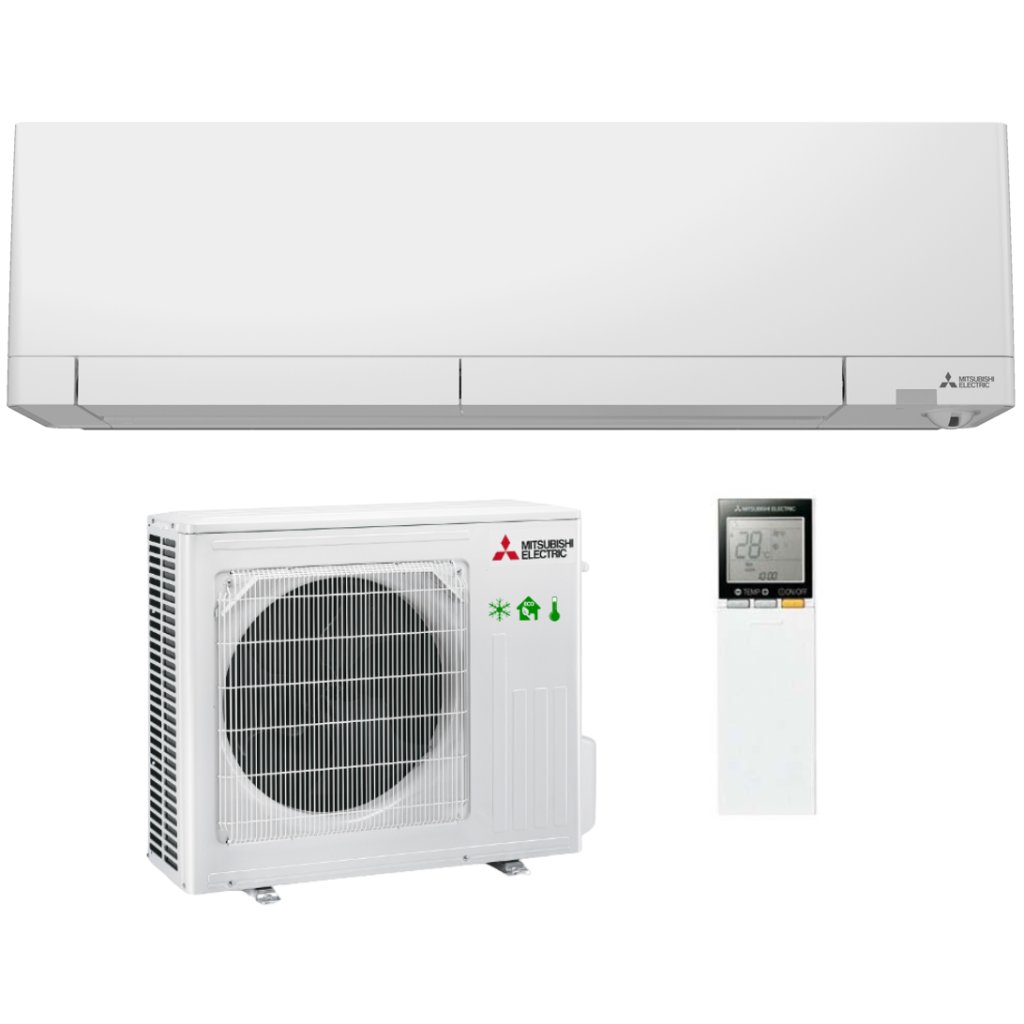 Mitsubishi air conditioning R32 wall unit standard MSZ-RW25VG 2.5 kW - Hyper Heating 