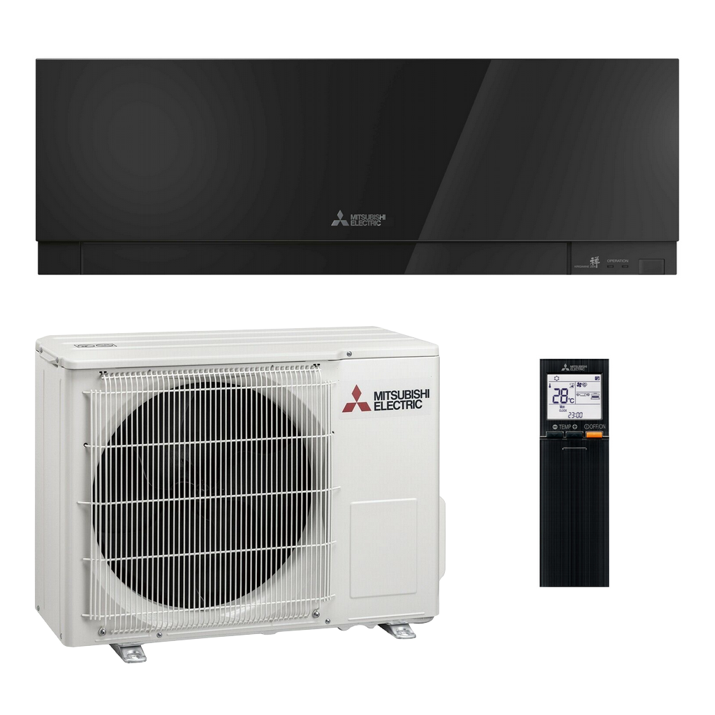 Mitsubishi Klimaanlage R32 Wandgerät Premium MSZ-EF25VGB 2,5 kW I 9000 BTU - Schwarz